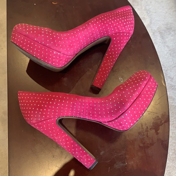 BCBG Generation Pink/Silver Shoes SZ 38 - Picture 4 of 6